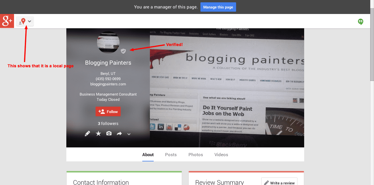 Good news for Google+ Pages and Local!
