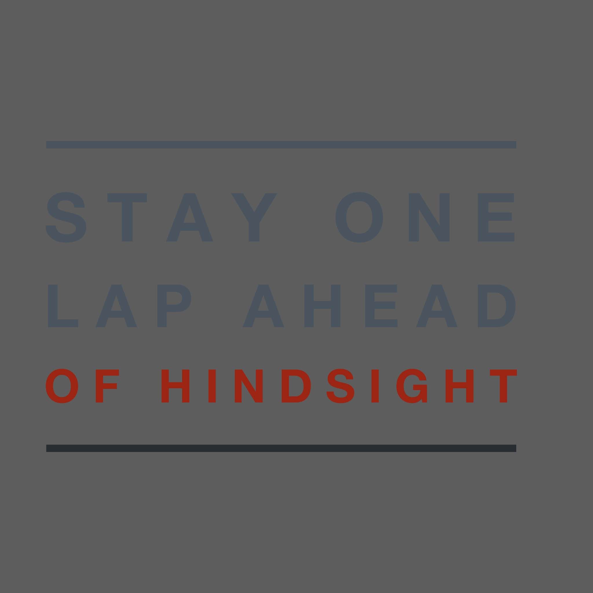 Don’t Wait for Hindsight to Get Your Act Together