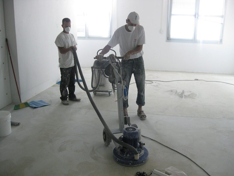 Surface preparation for floor coatings