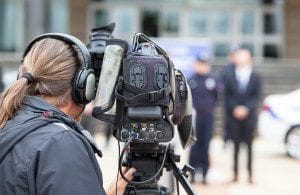  event with a video camera