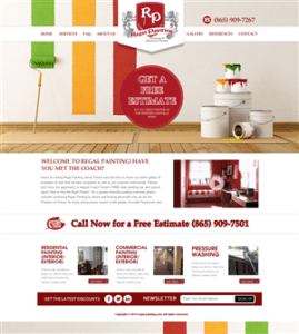 Paint contractor web site