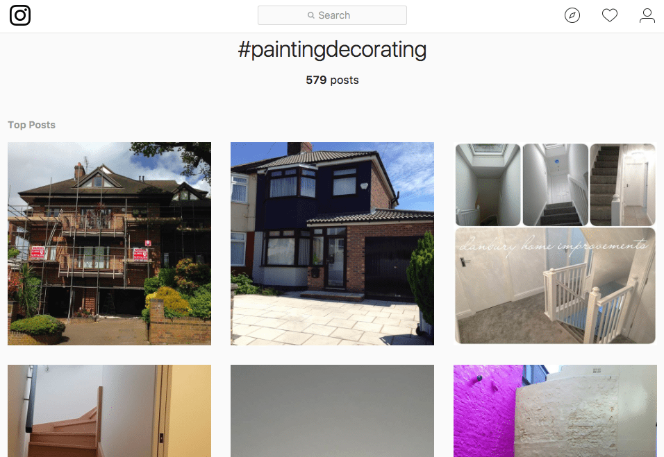 View of How to boost your painting business via Instagram | The Blogging Painters