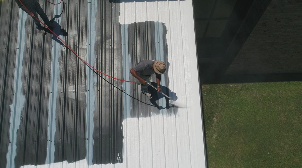 Painting contractors who have gone beyond walls by painting a metal roof